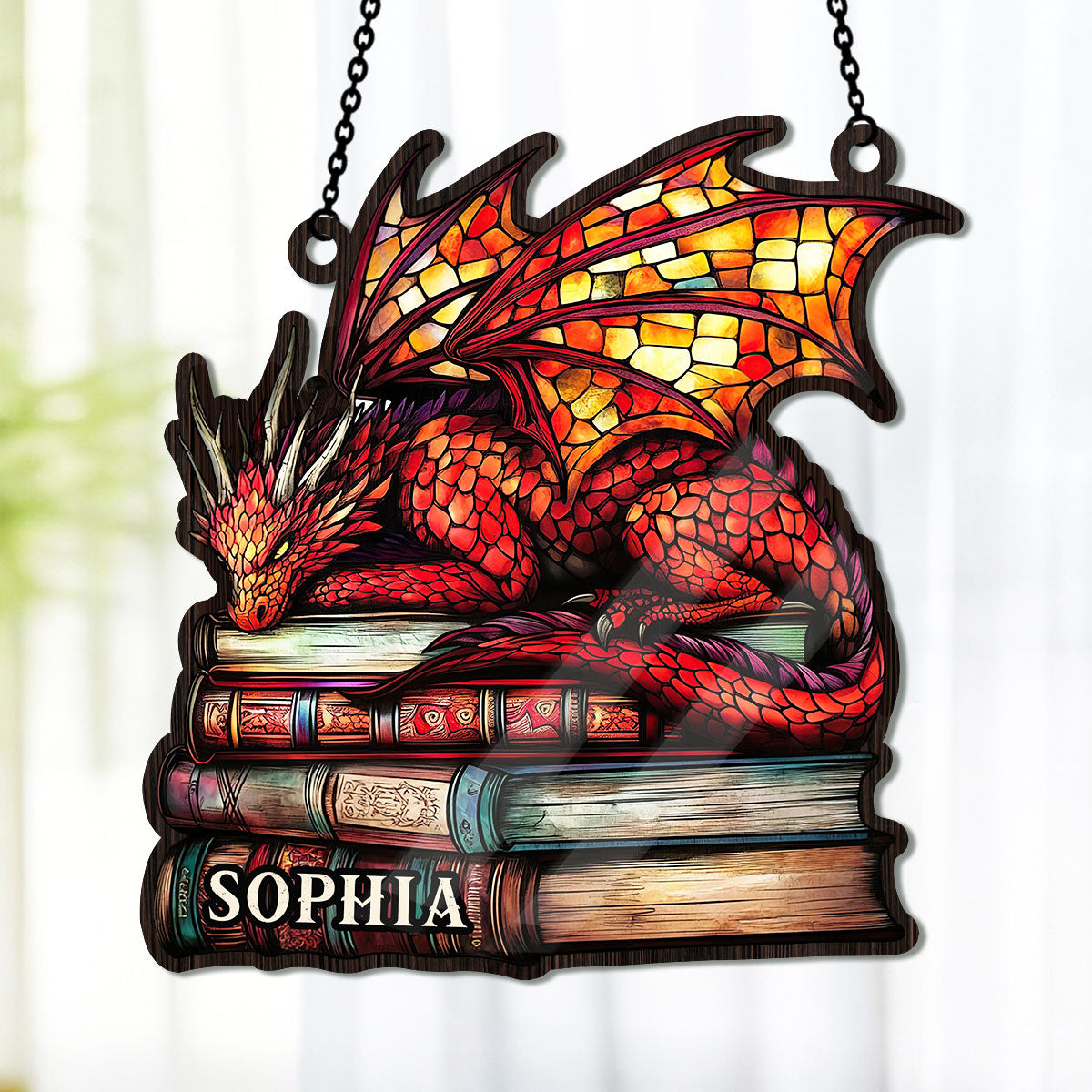 Fantasy Dragon - Personalized Window Hanging Suncatcher