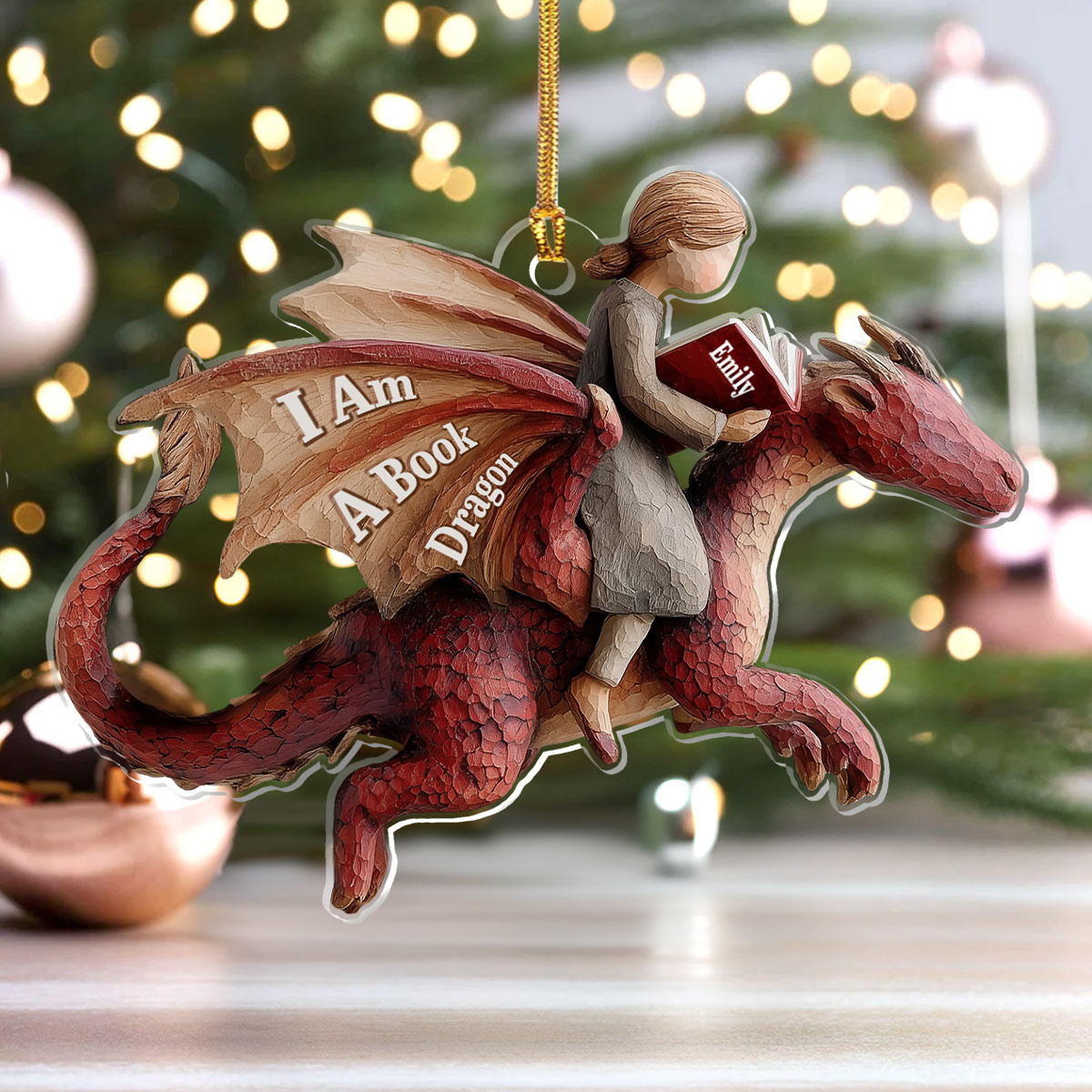 Just A Girl Who Loves Books - Personalized 1-Layer Acrylic Ornament