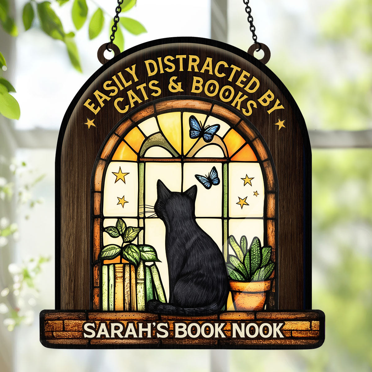 Your Book Nook - Personalized Window Hanging Suncatcher