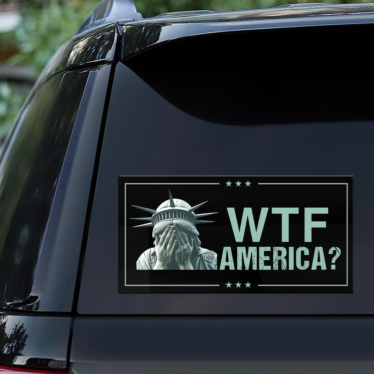 WTF America? - Car Bumper Sticker