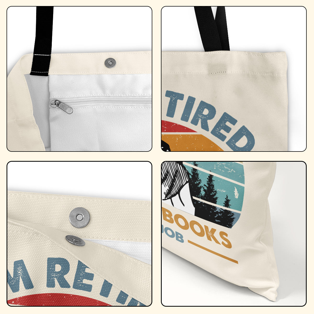 I Am Retired Reading Books Is My Job Book Lovers Gift TBW01