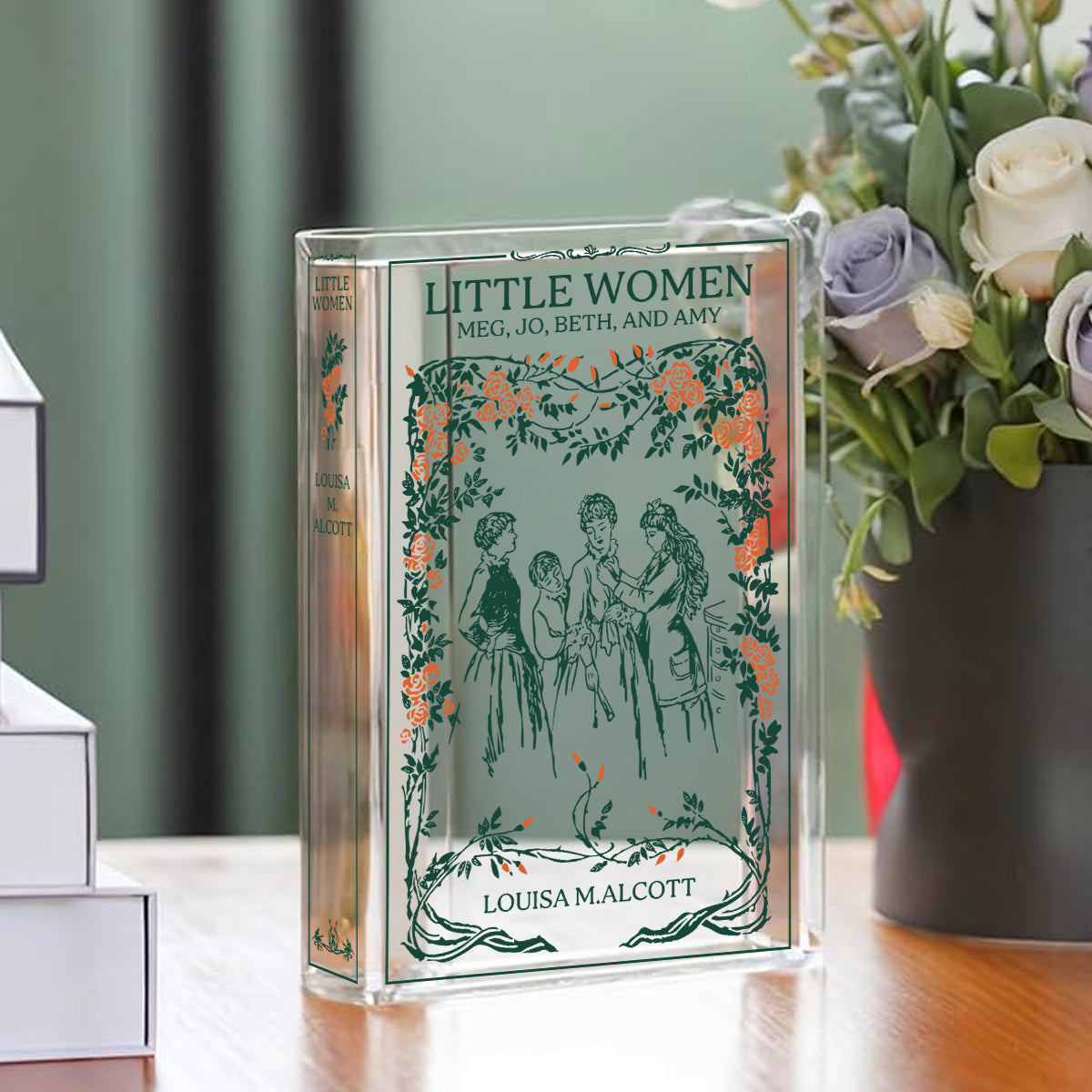 Little Women - Personalized Acrylic Book Vase