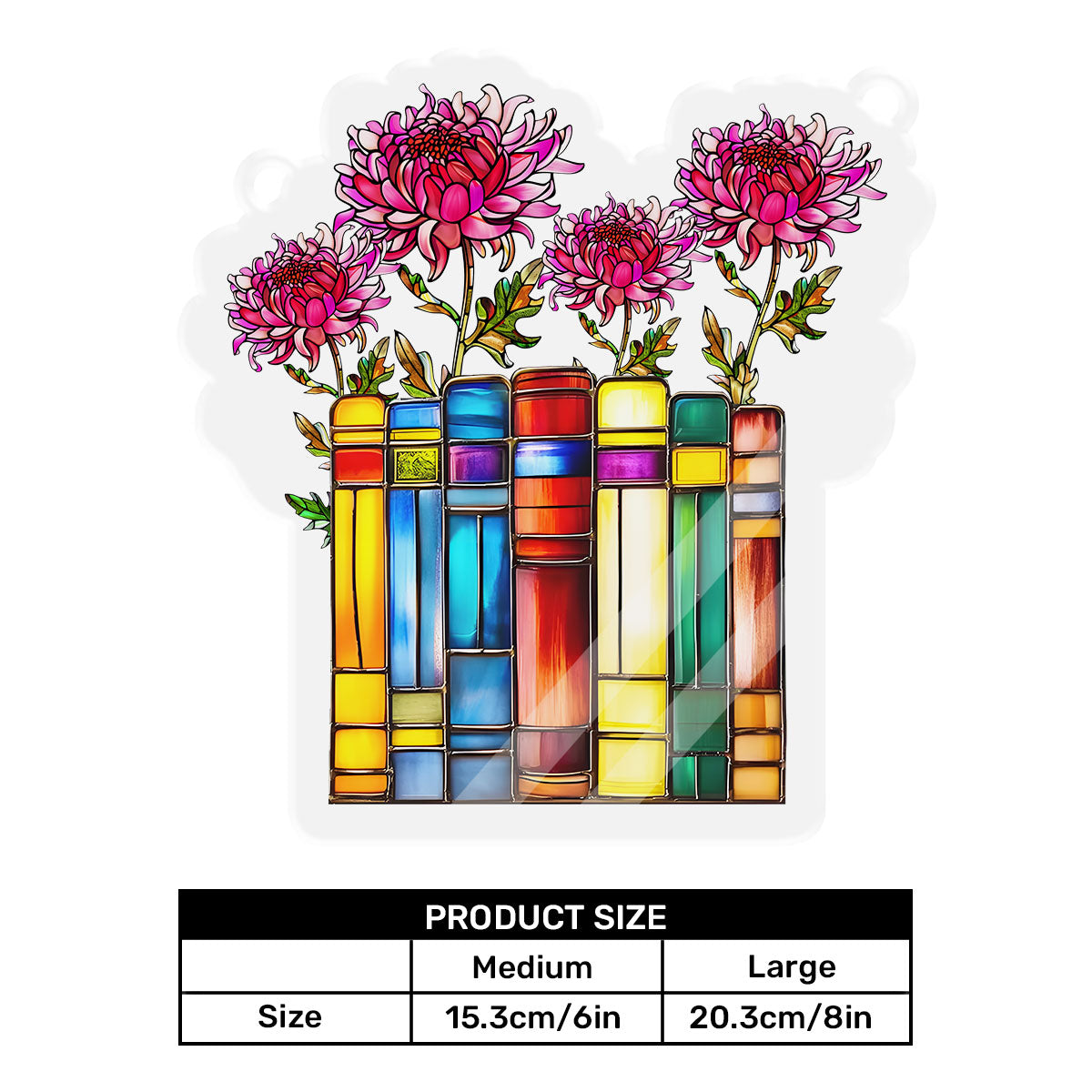 Custom Bookish Garden - Personalized Acrylic Suncatcher