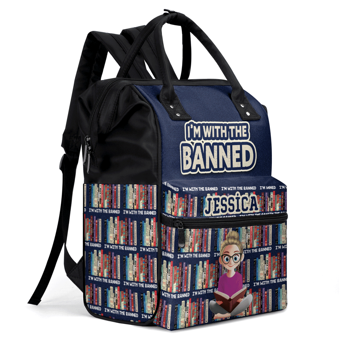 Stand With The Banned - Personalized Duckbilled Backpack