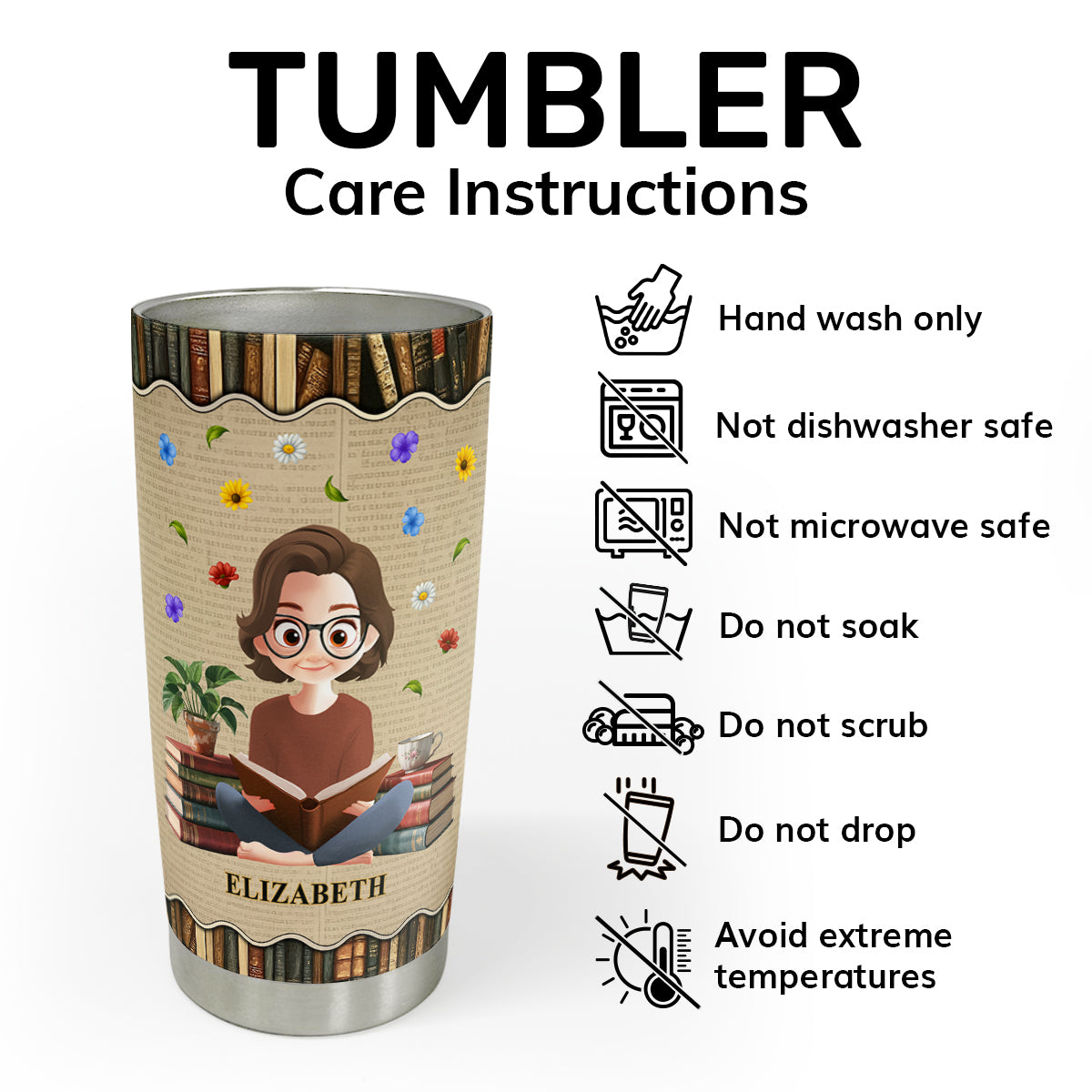I Survived Reading Banned Books - Personalized Stainless Steel Tumbler