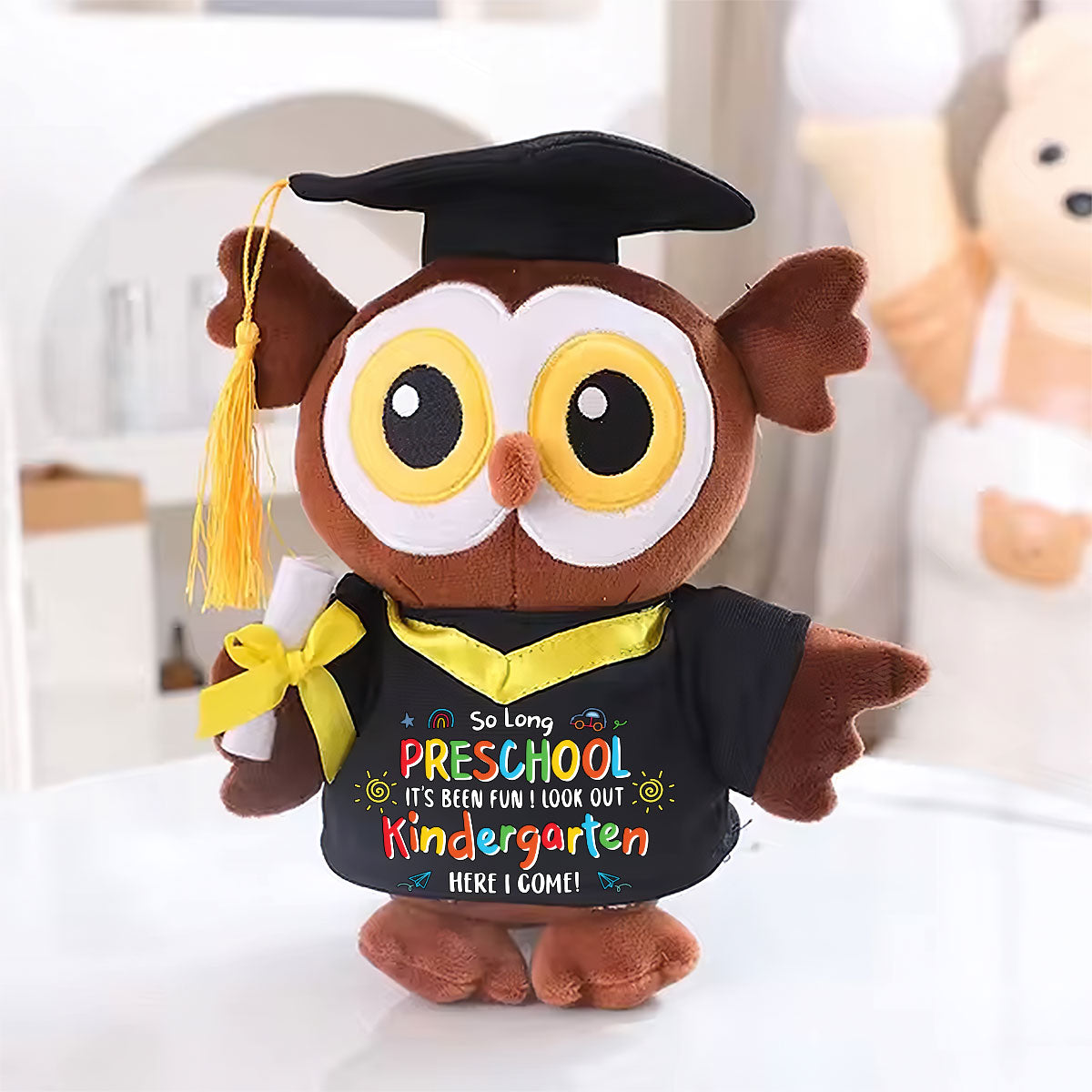 Kindergarten Here I Come - Personalized Graduation Owl