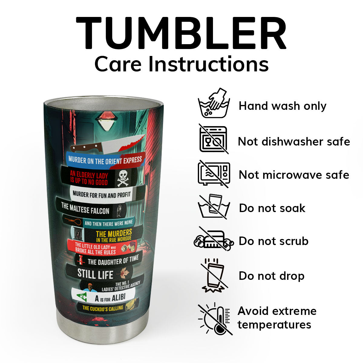 Murder 101 - Personalized Stainless Steel Tumbler