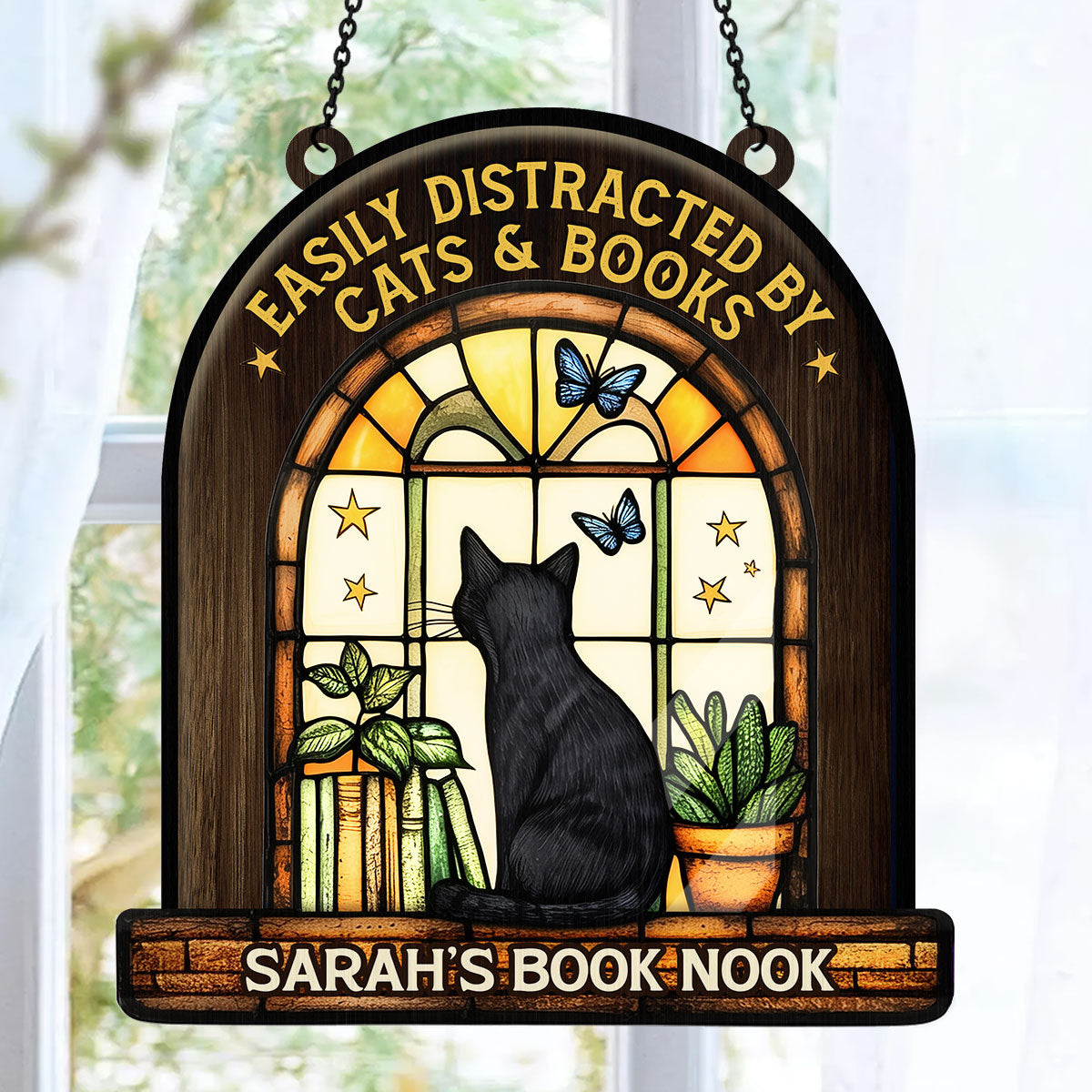 Your Book Nook - Personalized Window Hanging Suncatcher