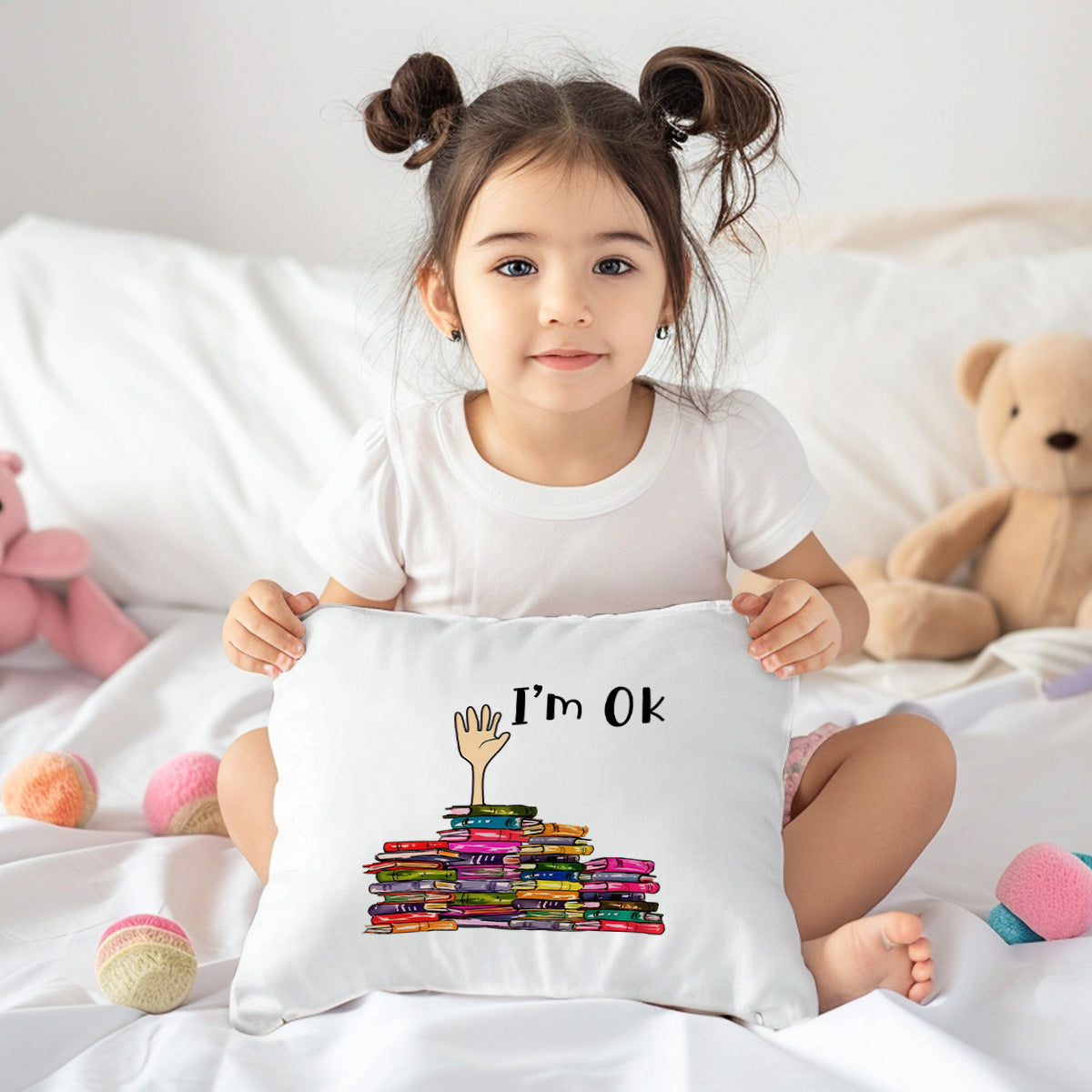 I'm OK It's Fine I'm Fine Everything's Fine Book Lovers Gift PILS21