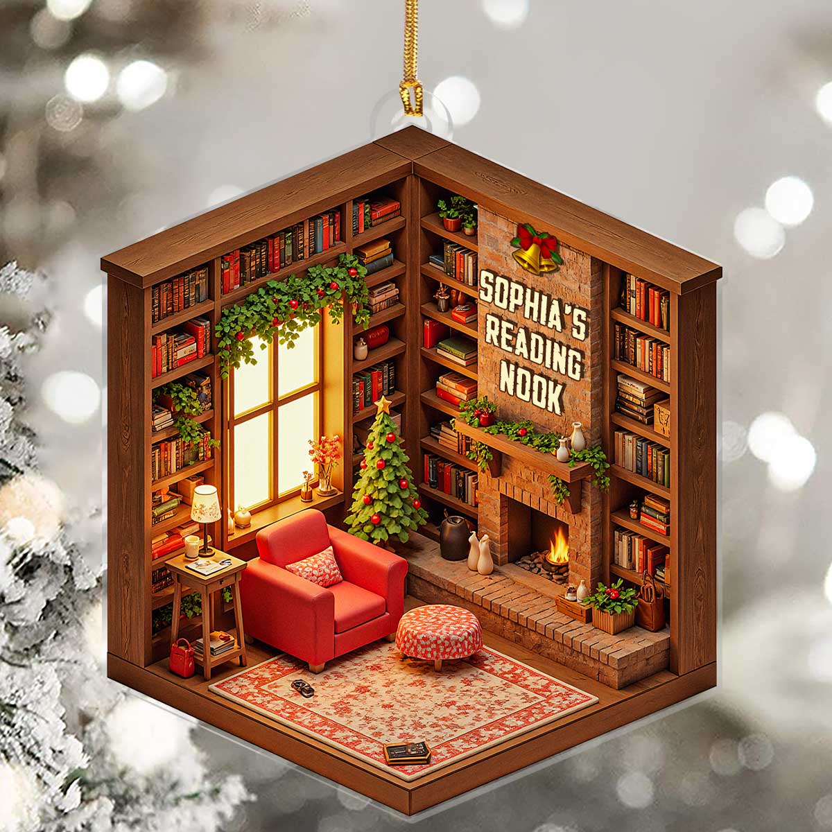 My Dream Reading Nook - Personalized 1-Layer Acrylic Ornament