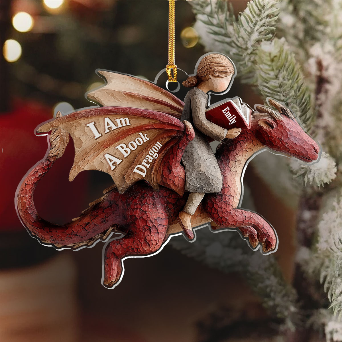Just A Girl Who Loves Books - Personalized 1-Layer Acrylic Ornament