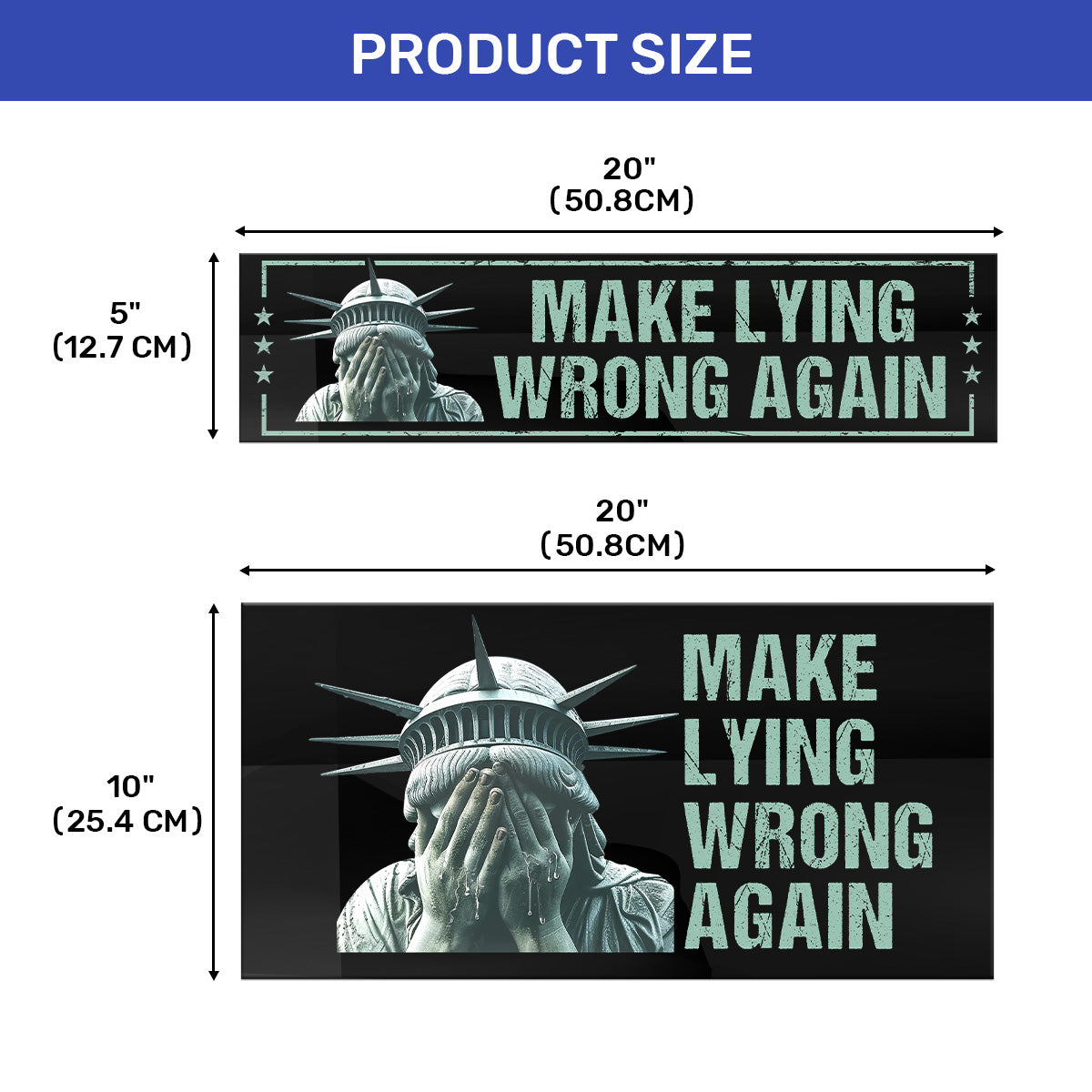 Make Lying Wrong Again - Car Bumper Sticker