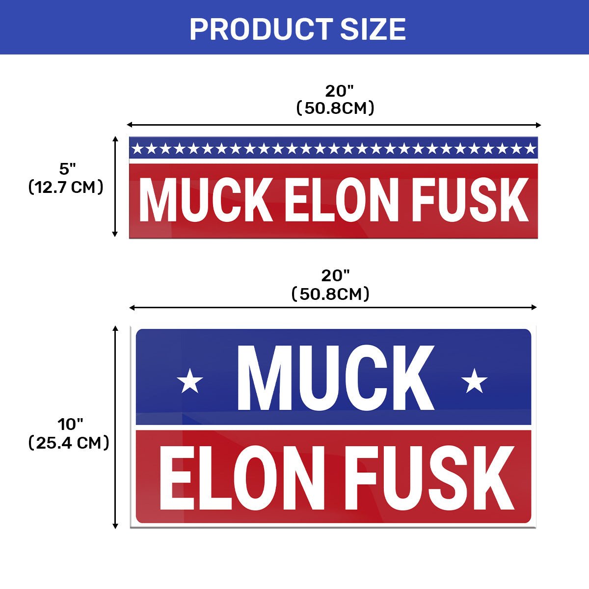 Muck Elon Fusk - Car Bumper Sticker