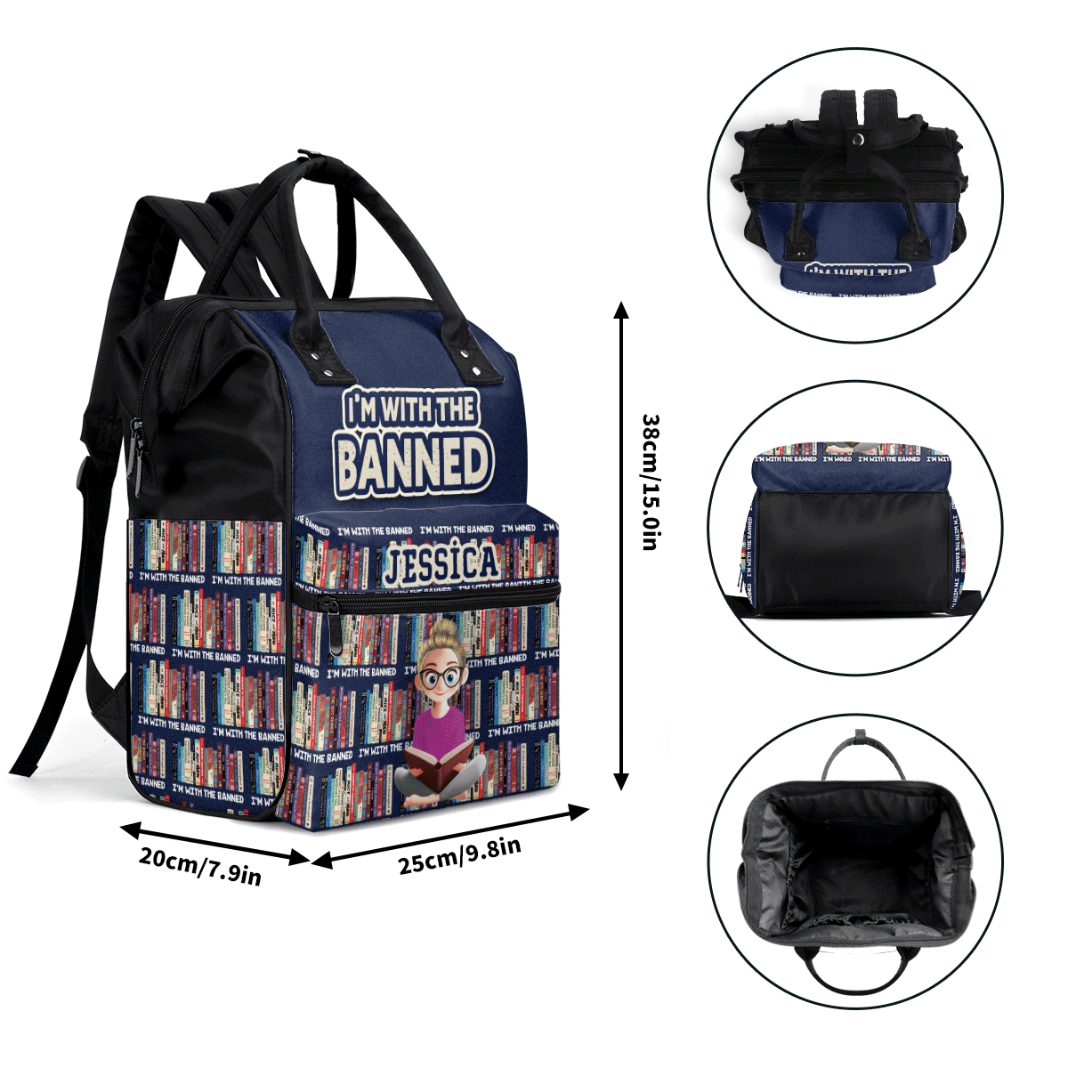 Stand With The Banned - Personalized Duckbilled Backpack