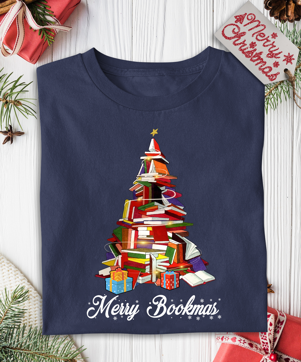 Merry Bookmas Book Lovers Gift TSB248