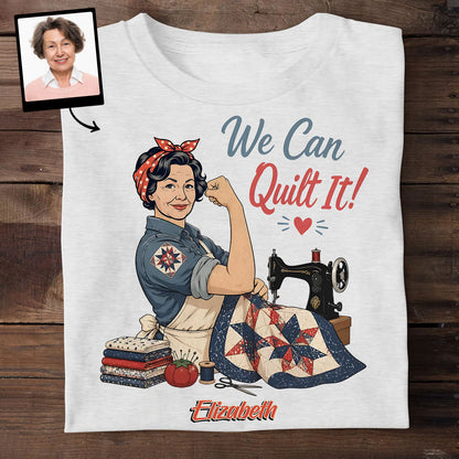 We Can Quilt It - Personalized 2D Unisex T-shirt