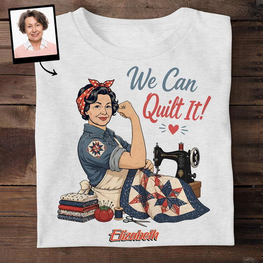 We Can Quilt It - Personalized 2D Unisex T-shirt