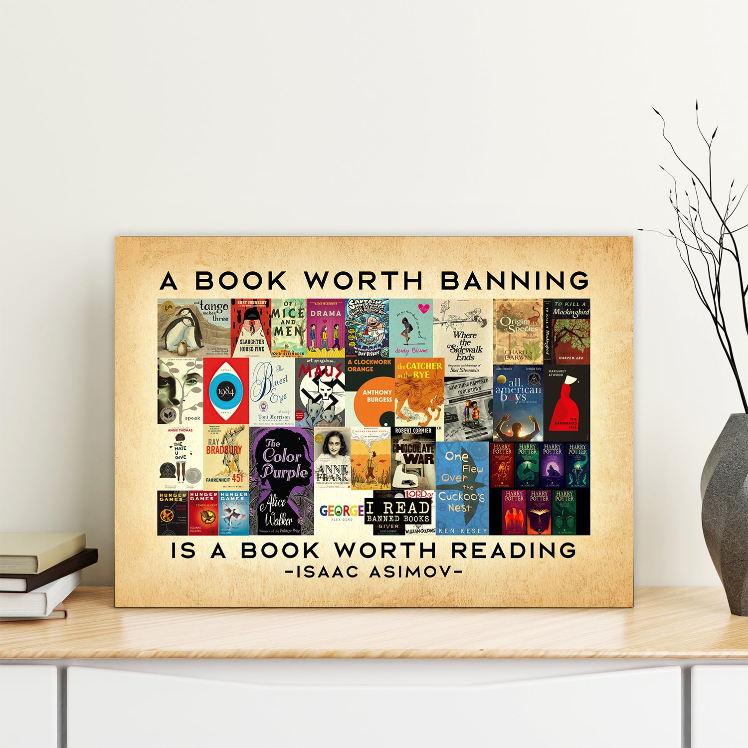 A Book Worth Banning Is A Book Worth Reading Book Lovers Gift CAV68