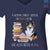 A Woman Cannot Survive On Books Alone She Also Needs A Sheltie Retriever Dog Book Lovers Gift Women's V-neck T-shirt TSVB348