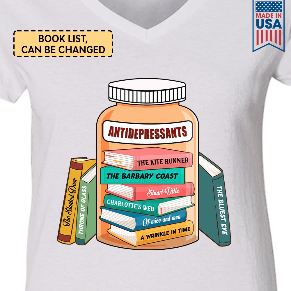 Custom Bookshelf Antidepressants Book Lovers Gift TSVWH47