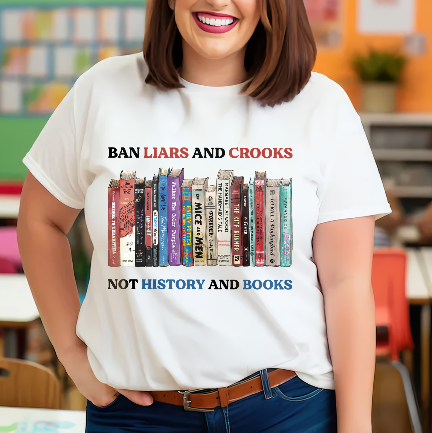 Ban Liars And Crooks Not History And Books Book Lovers Gift TSW231