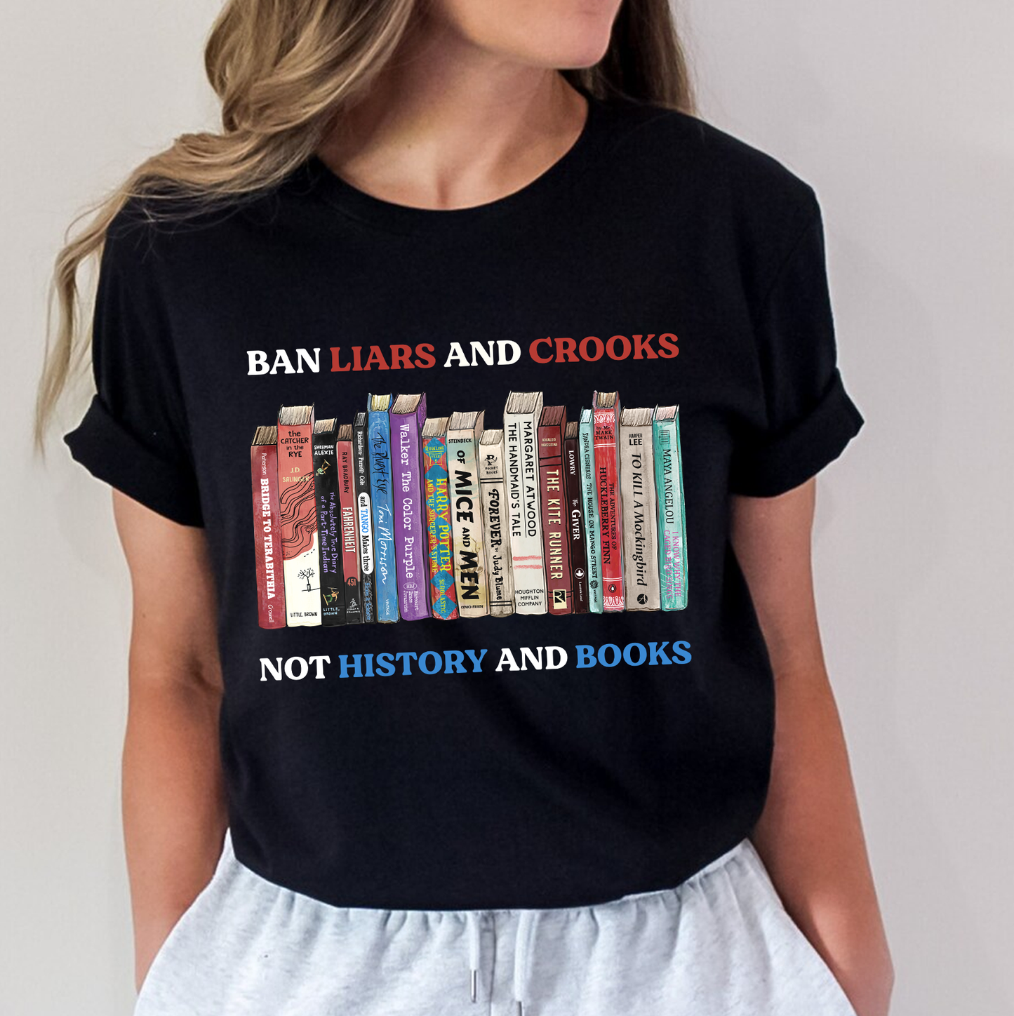 Ban Liars And Crooks Not History And Books Book Lovers Gift TSB232