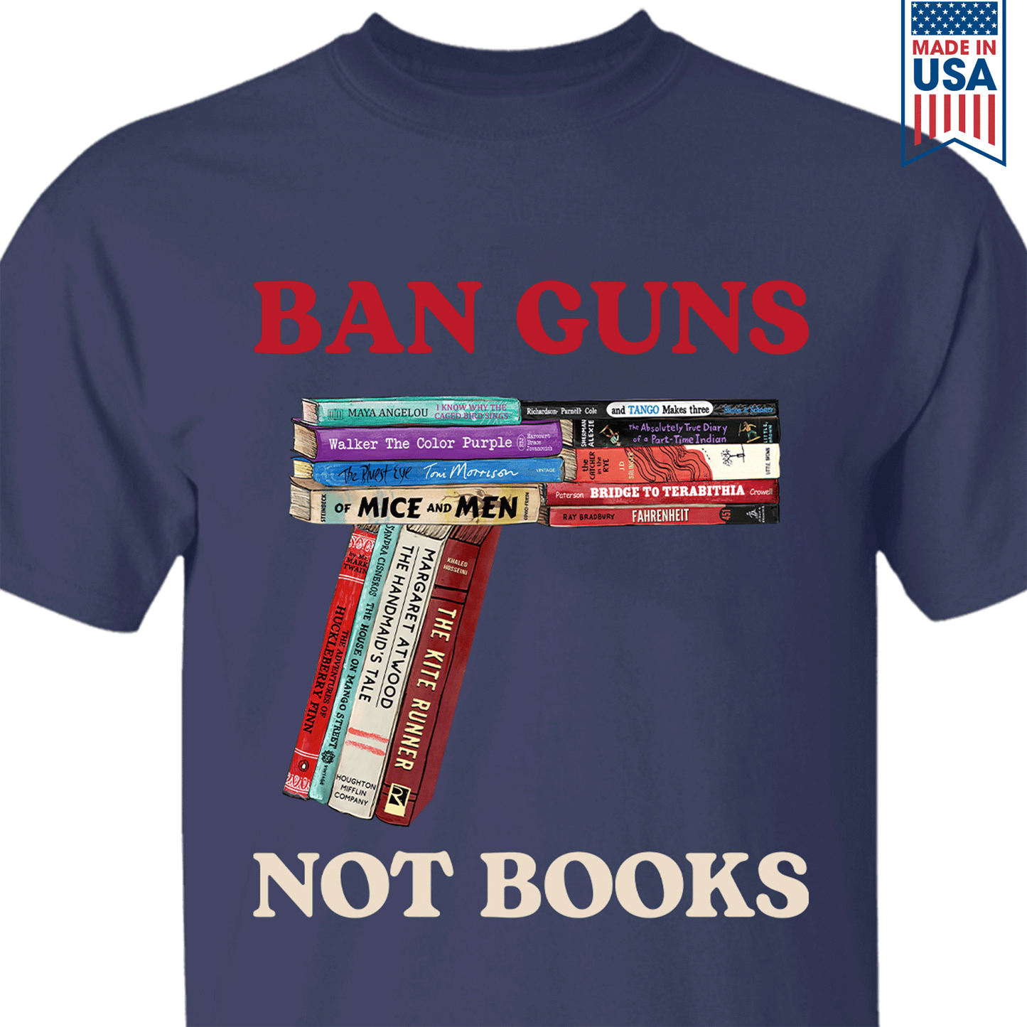 Ban Guns Not Books Book Lover Gift TSB188