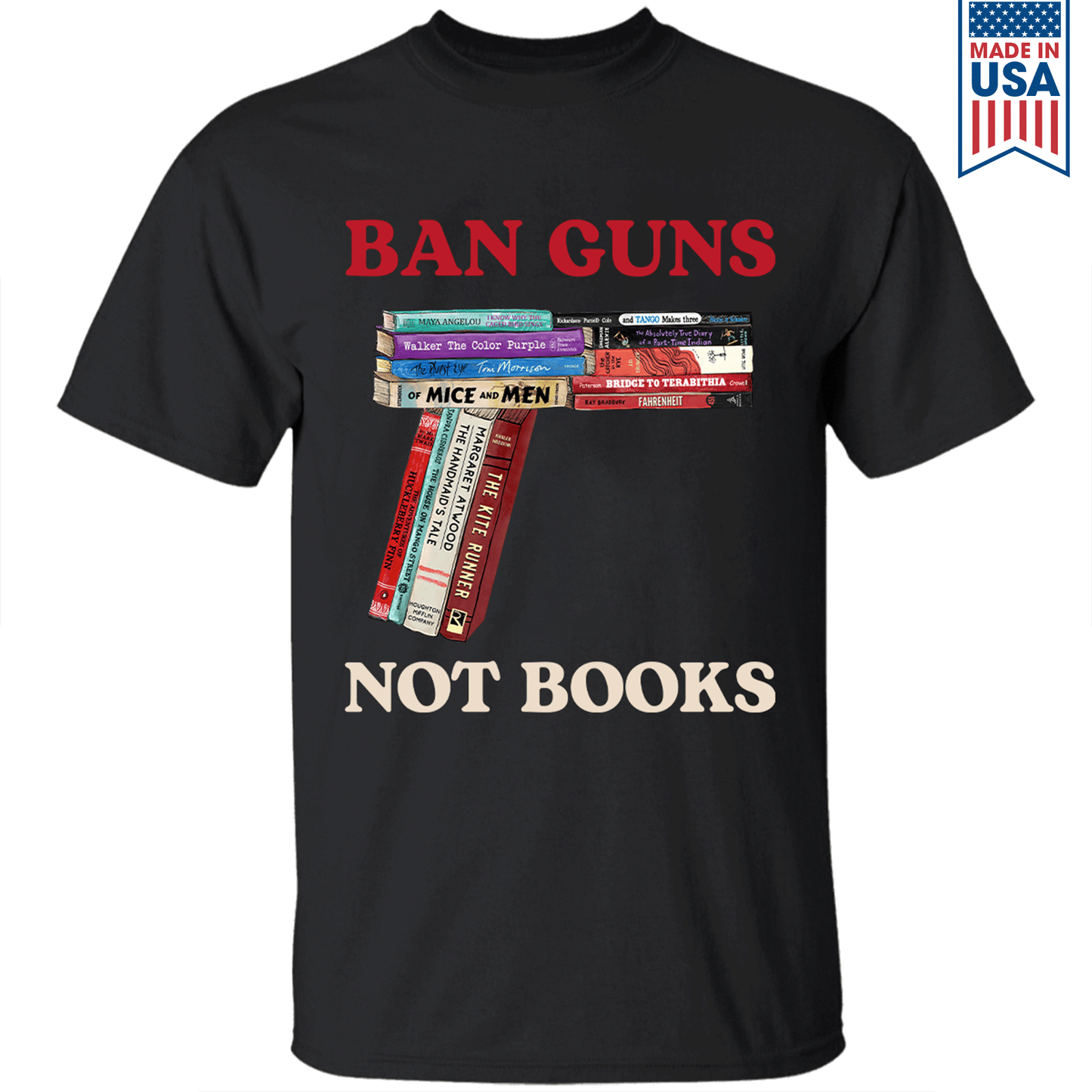 Ban Guns Not Books Book Lover Gift TSB188