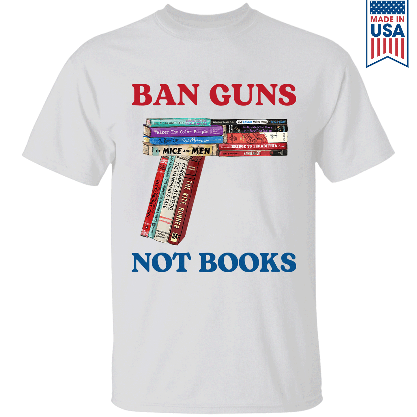 Ban Guns Not Books Book Lover Gift TSW187