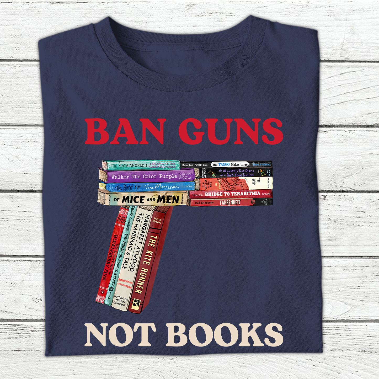 Ban Guns Not Books Book Lover Gift TSB188