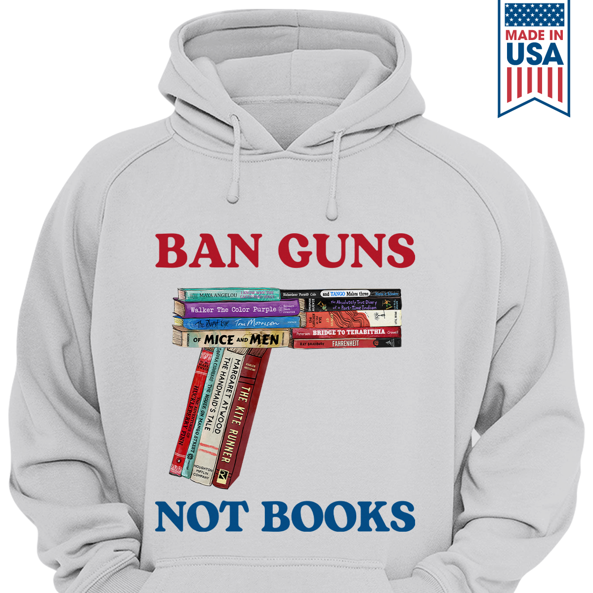 Ban Guns Not Books Book Lover Gift HDW187