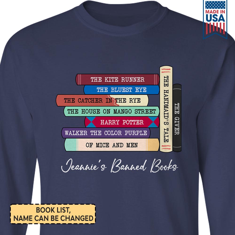 Custom Banned Books Book Lovers Gift LSBH06