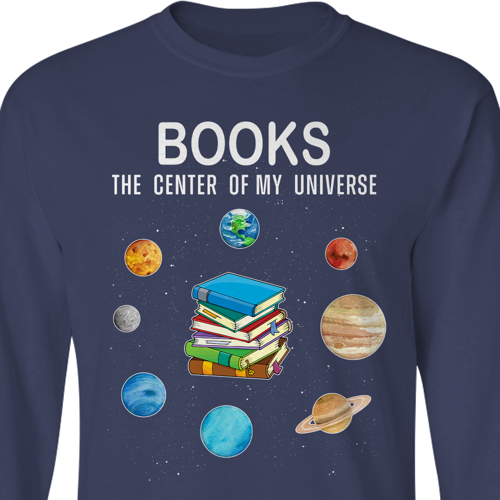 Books The Center Of My Universe Book Lovers Gift LSB116