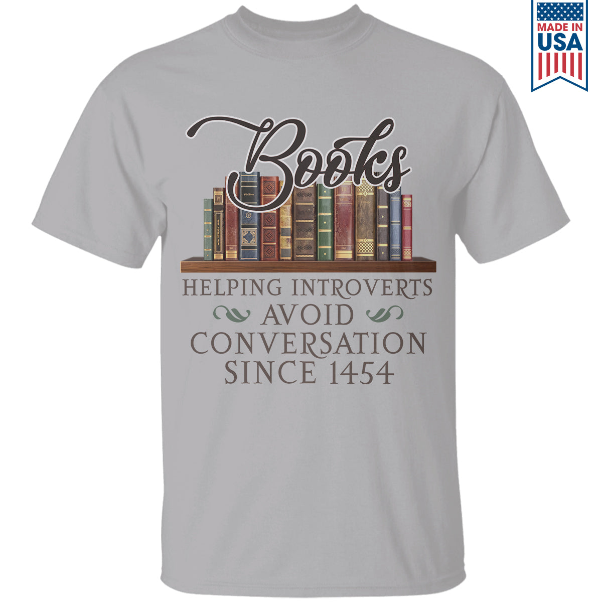 Helping Introverts Avoid Conversation Book Lovers Gift TSW03