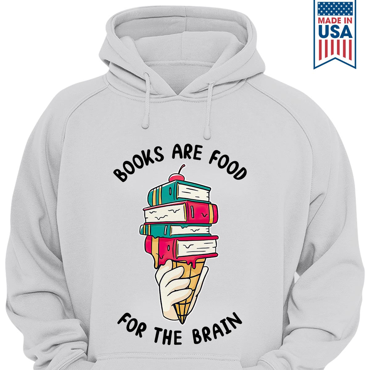 Books Are Food For The Brain Book Lovers Gift HDW375