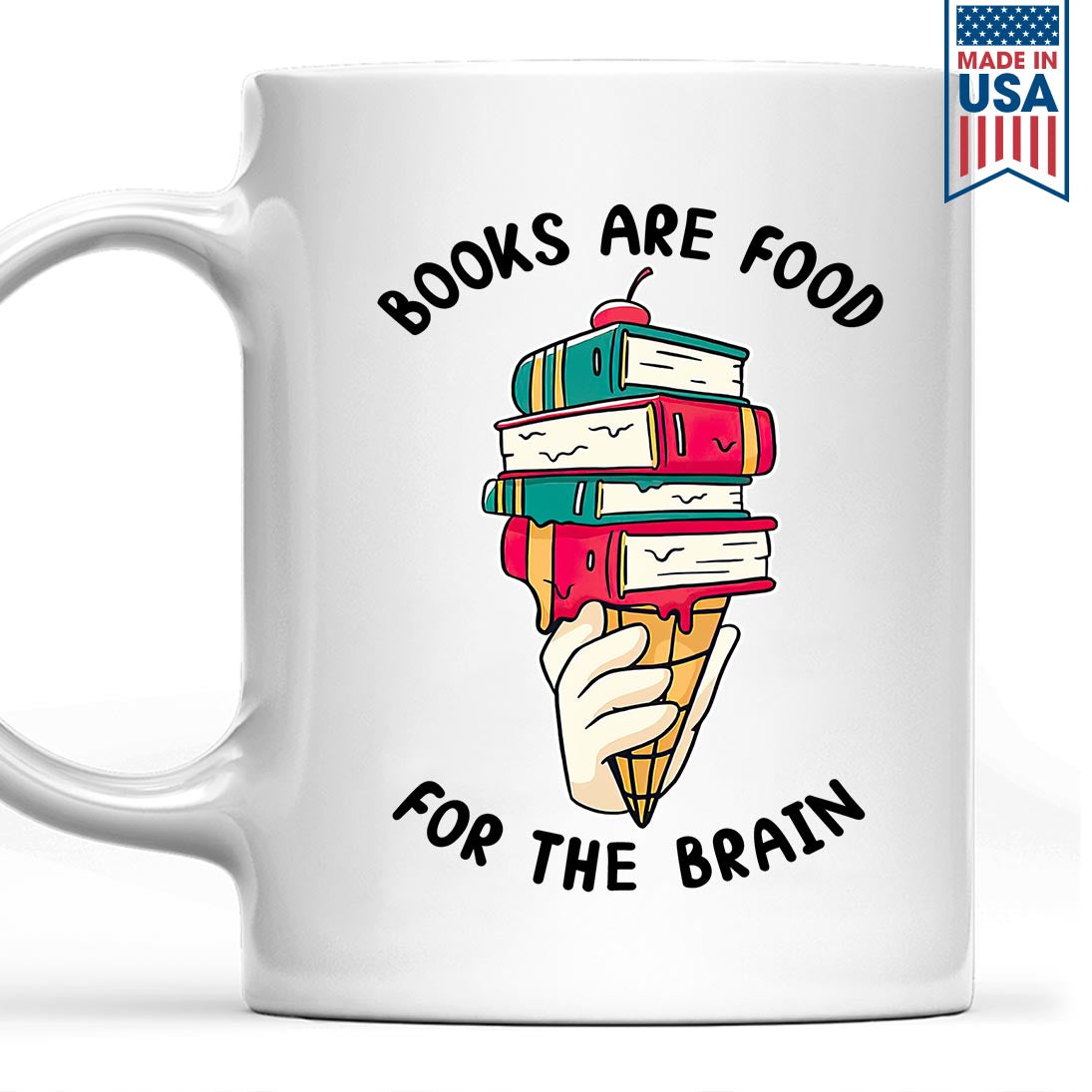 Books Are Food For The Brain Book Lovers Gift MUGW375