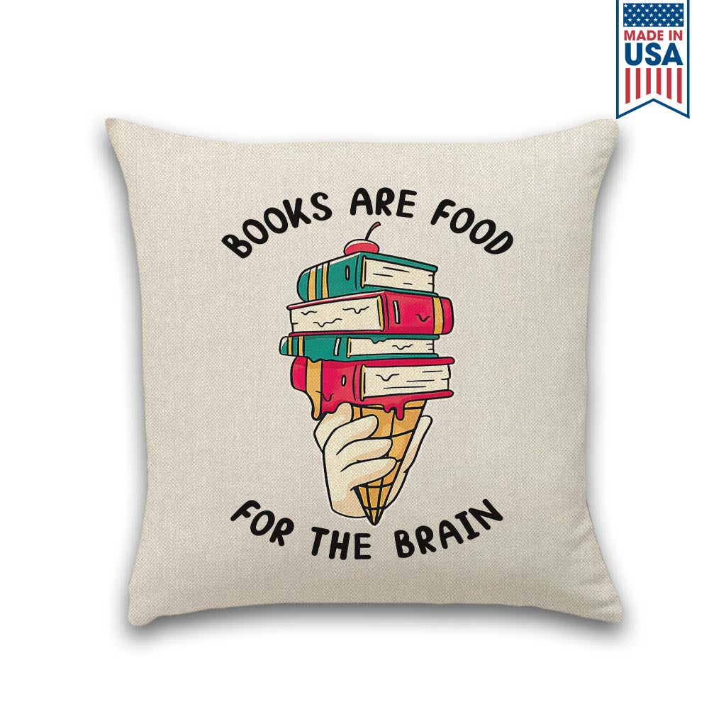 Books Are Food For The Brain Book Lovers Gift PIL375