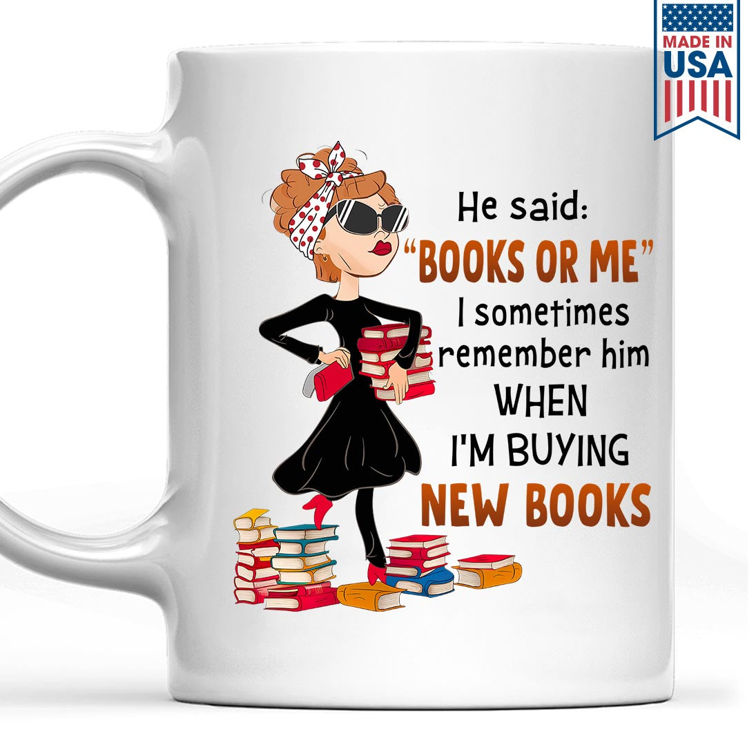 Books Or Me Book Lovers Gift MUGW443