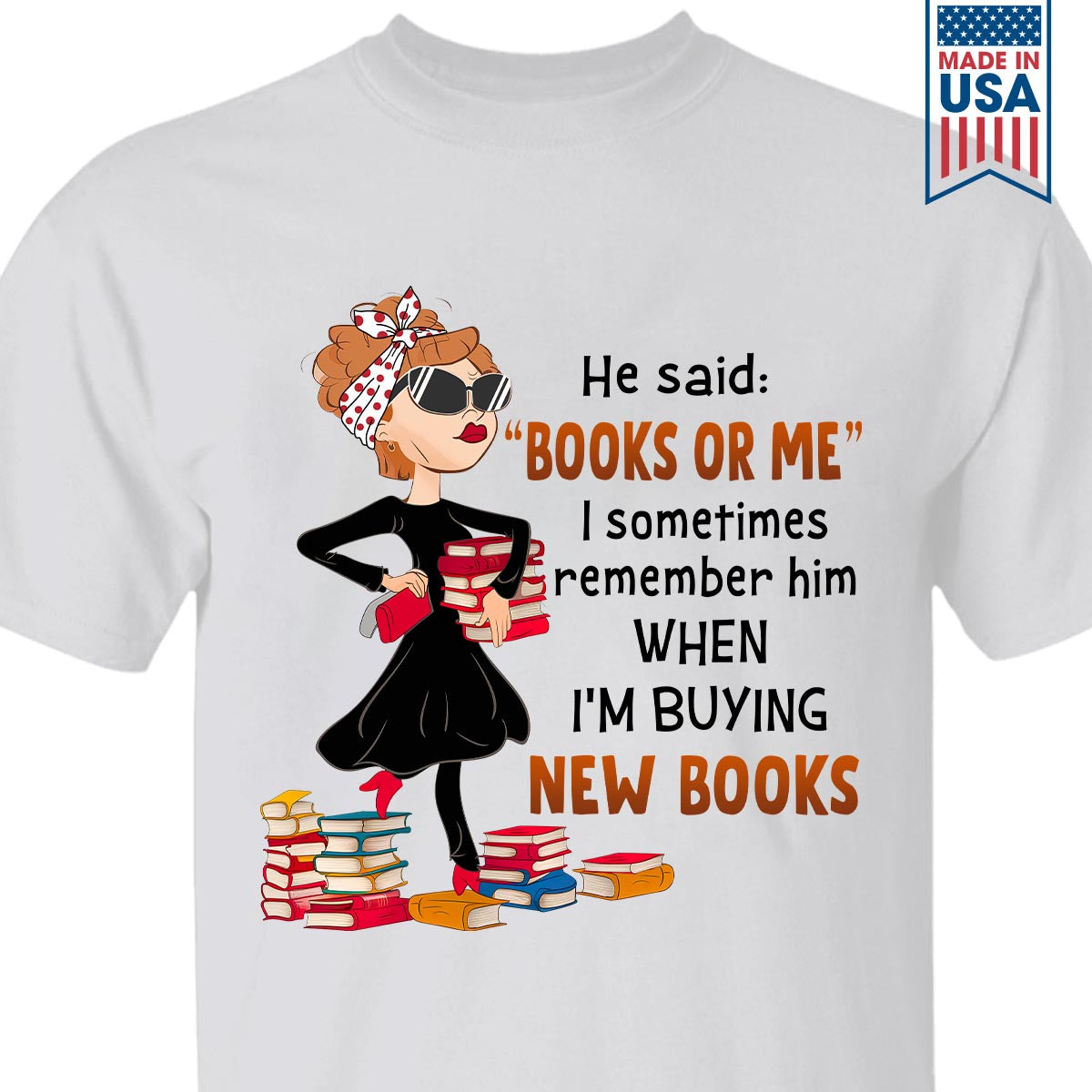 Books Or Me Book Lovers Gift TSW443