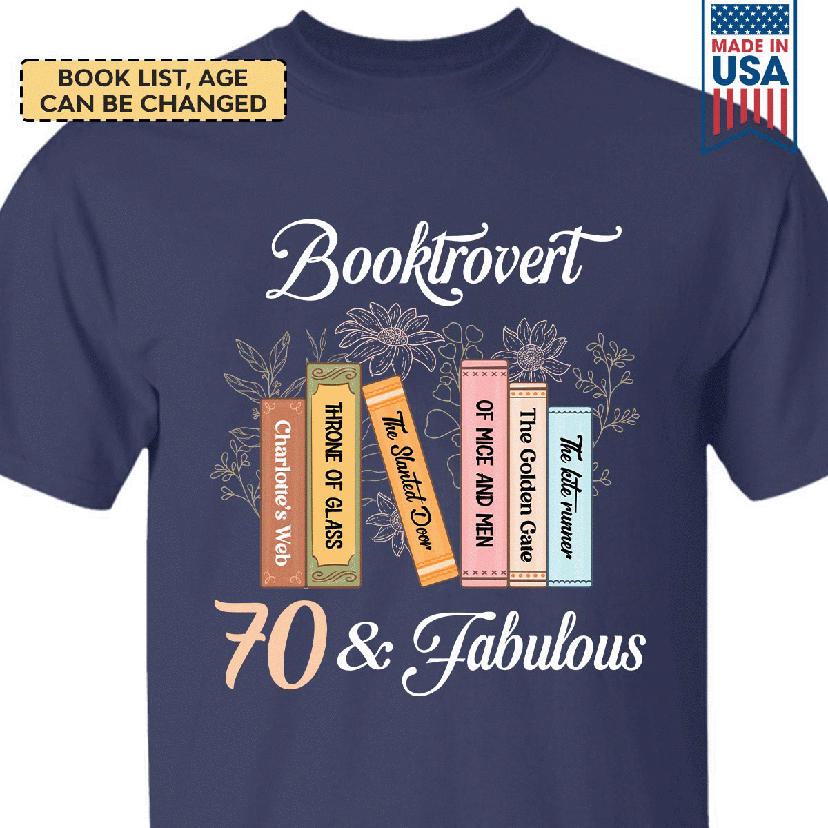 Custom Booktrovert and Fabulous Book Lovers Gift TSBH26