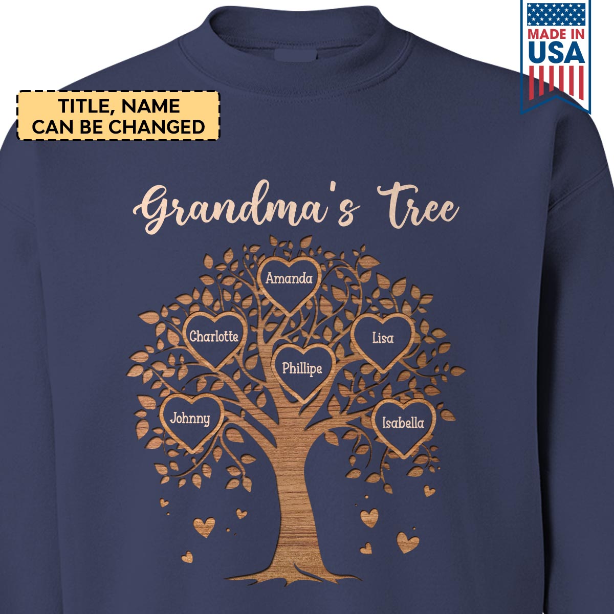 Custom Grandma's Tree Book Lovers Gift SWBH138