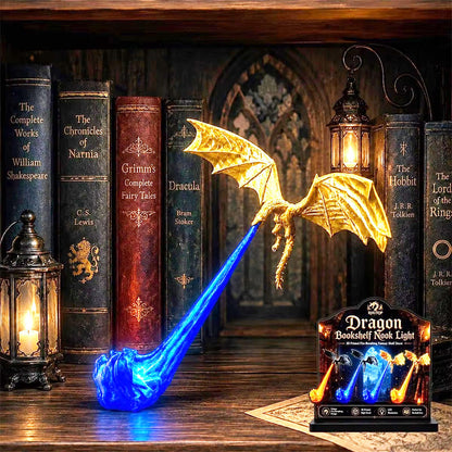 Personalized Dragon Fire Breathing Book Nook Light