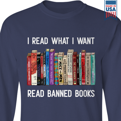 I Read What I Want Read Banned Books Book Lover Gift LSB208