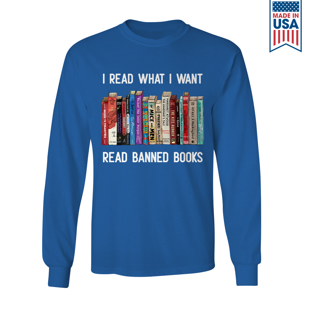 I Read What I Want Read Banned Books Book Lover Gift LSB208