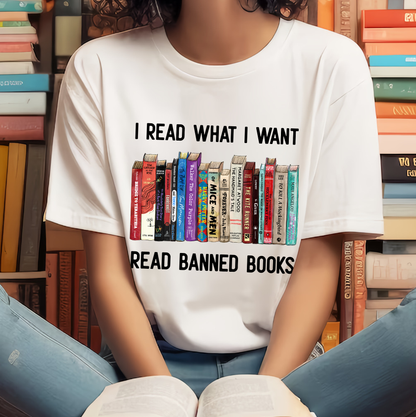 I Read What I Want Read Banned Books Book Lover Gift TSW207