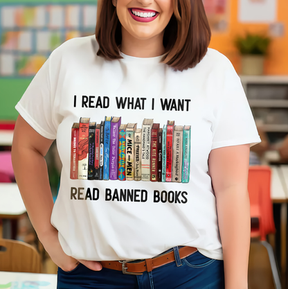 I Read What I Want Read Banned Books Book Lover Gift TSW207