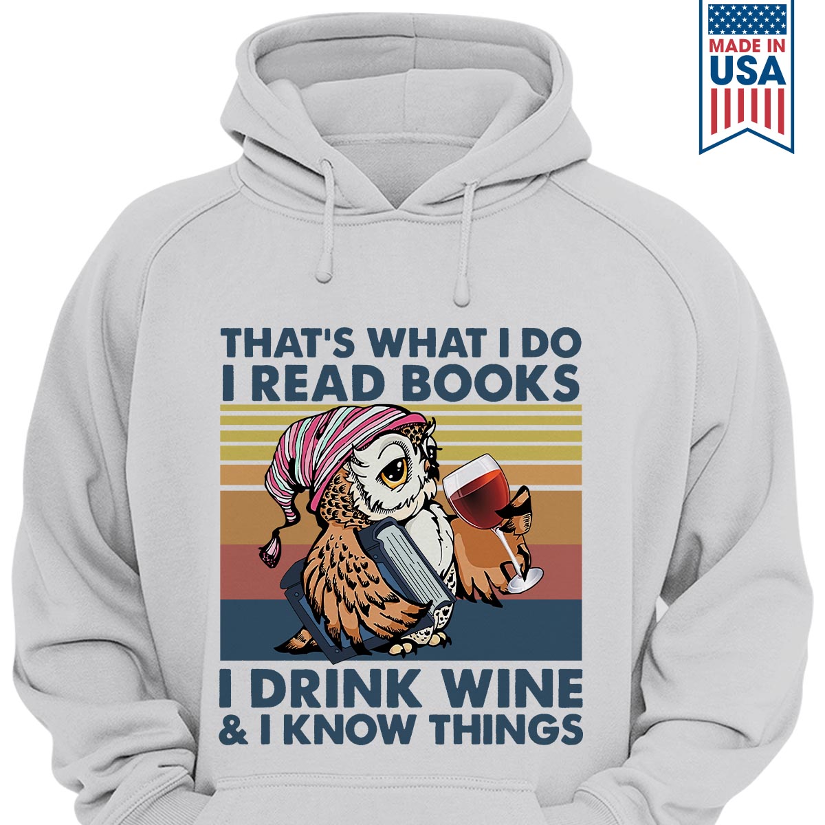 I Drink Wine And I Know Things Book Lovers Gift HDW11