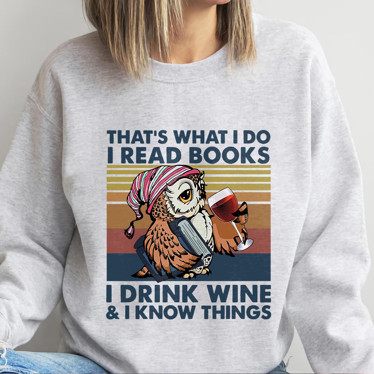 I Drink Wine And I Know Things Book Lovers Gift SWW11