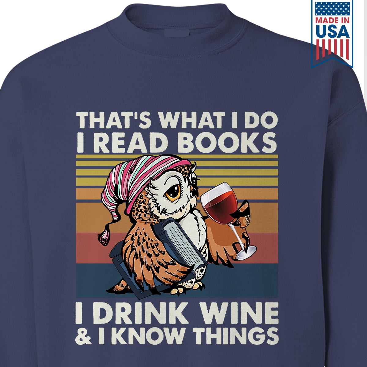 I Drink Wine And I Know Things Book Lovers Gift SWB12