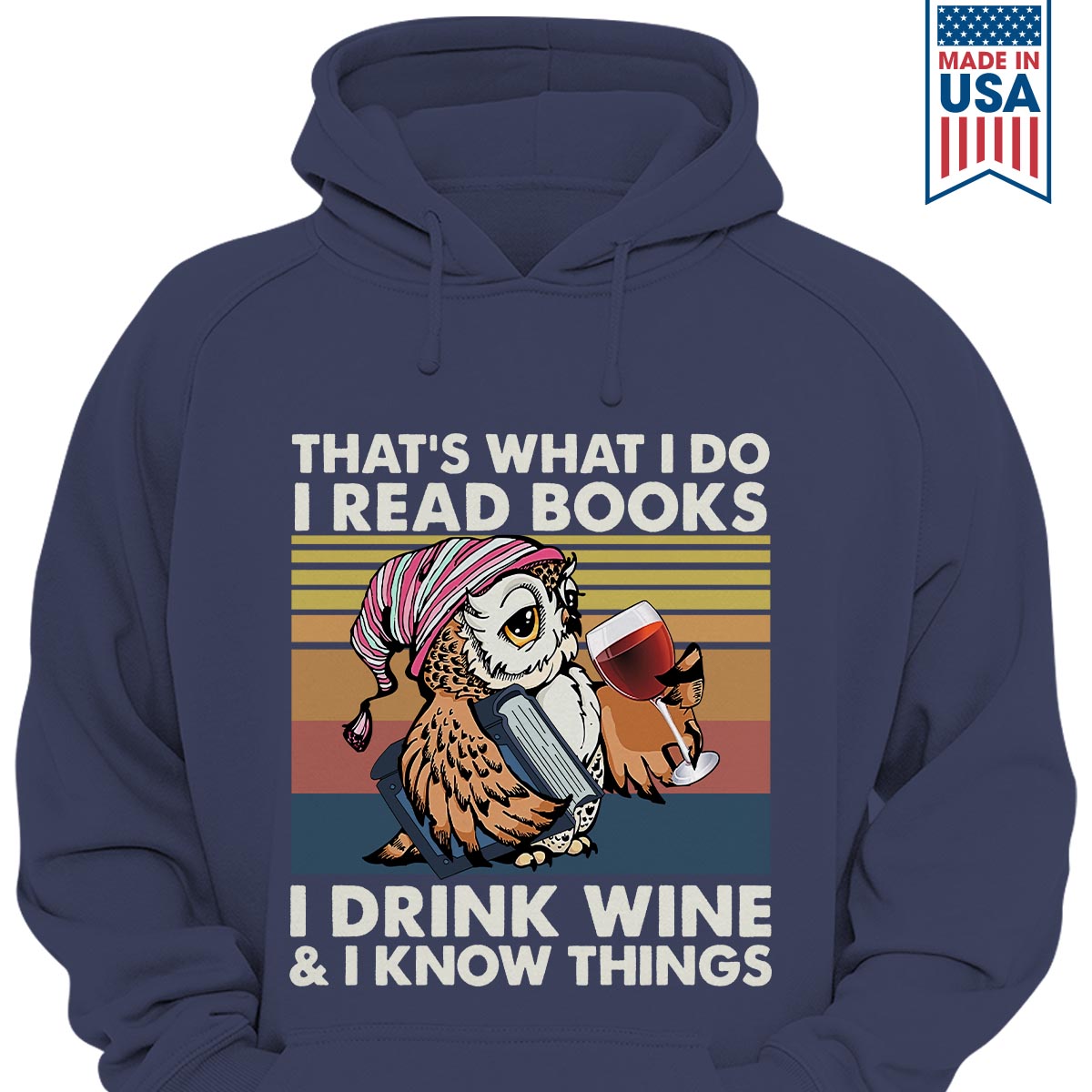 I Drink Wine And I Know Things Book Lovers Gift HDB12